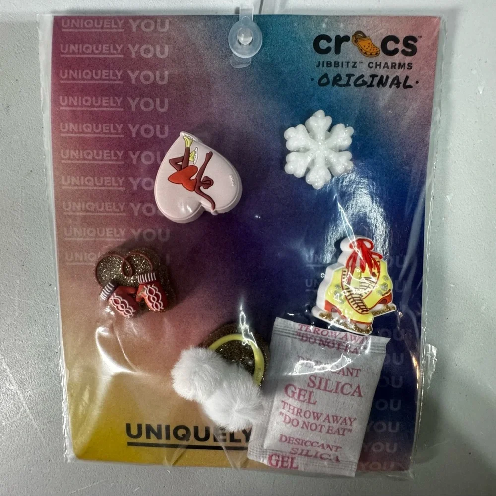 Crocs Jibbitz Multipack‎ Winter Ice Figure Skating Charms Girly Uniquely You 5